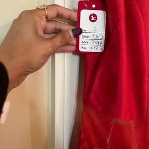 Brand new floor length info western gown